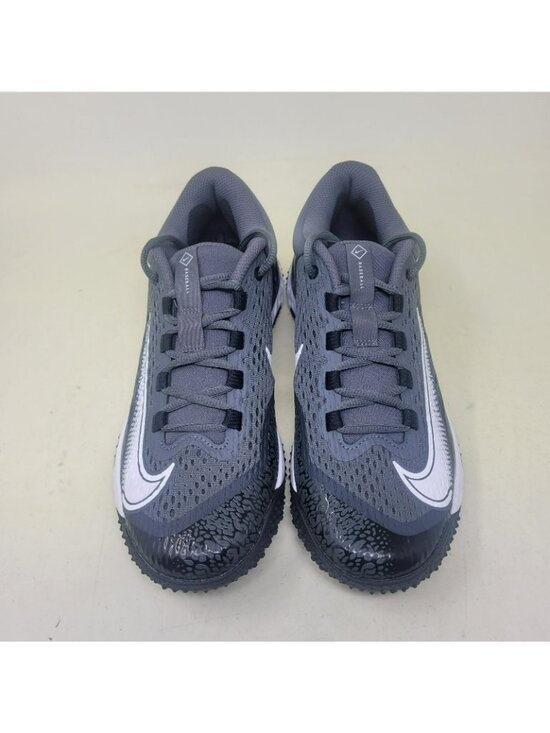Nike Alpha Huarache Varsity 4 TURF Baseball Shoes Gray Men\'s Size 6.5 DJ6523-011 main image 4